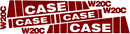 Case W20C Decal Set