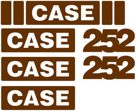 Case W252  Decal Set