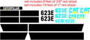 Caterpillar 623E Decal Set