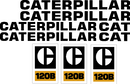Caterpillar 120B Decal Set