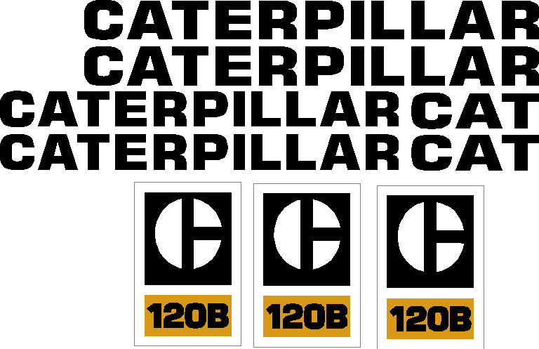 Caterpillar 120B Decal Set