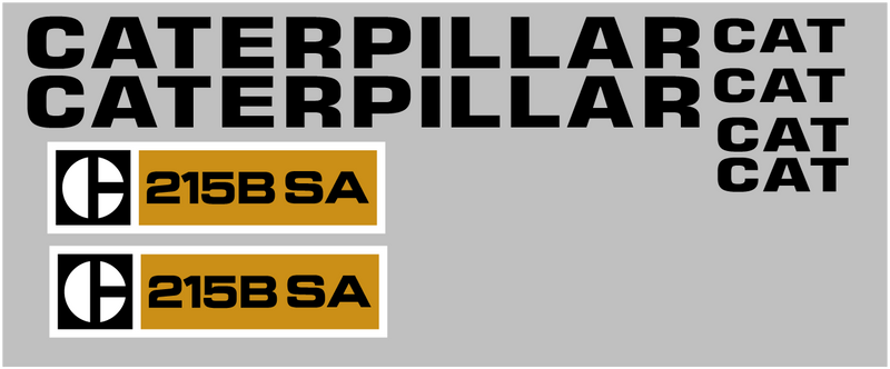 Caterpillar 215B SA Decal Set