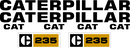 Caterpillar 235 Decal Set
