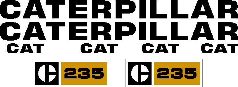 Caterpillar 235 Decal Set