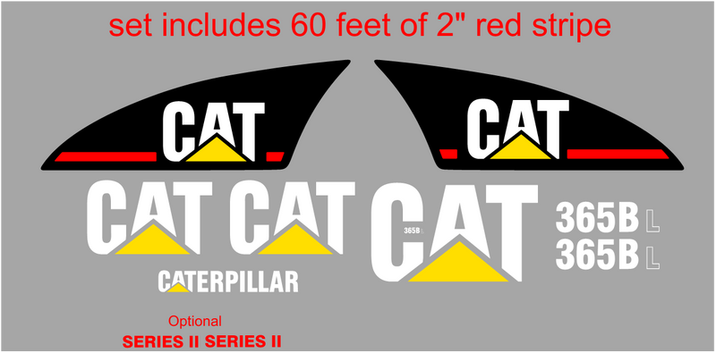 Caterpillar 365BL II Decal Set