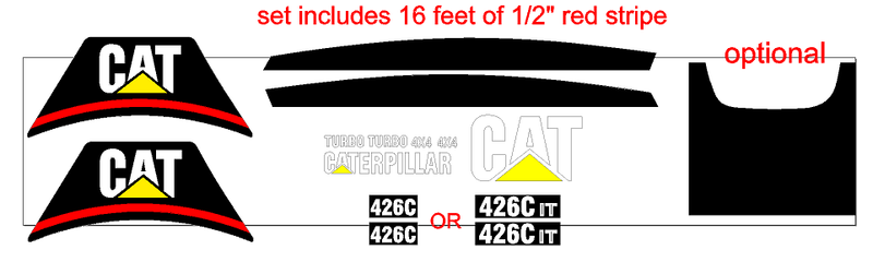 Caterpillar 426C IT Decal Set