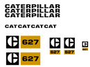 Caterpillar 627A Decal Set