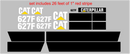 Caterpillar 627F Decal Set