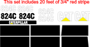 Caterpillar 824C Decal Set