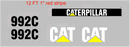 Caterpillar 992C Decal Set