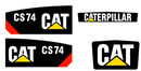 Caterpillar CS74 Decal Set