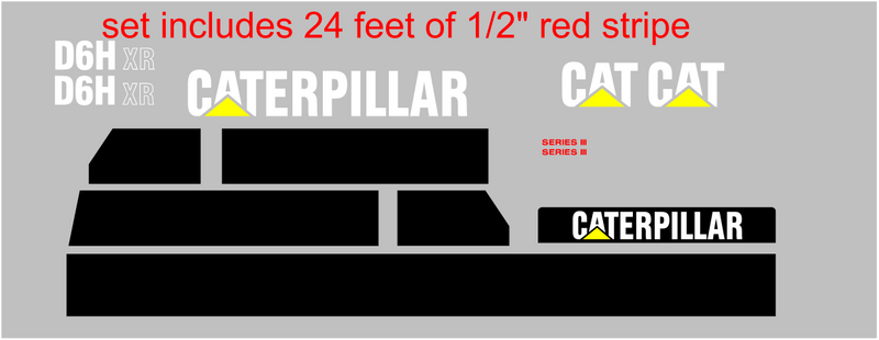 Caterpillar D6H XR II Decal Set