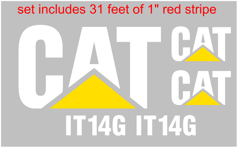 Caterpillar IT14G Decal Set