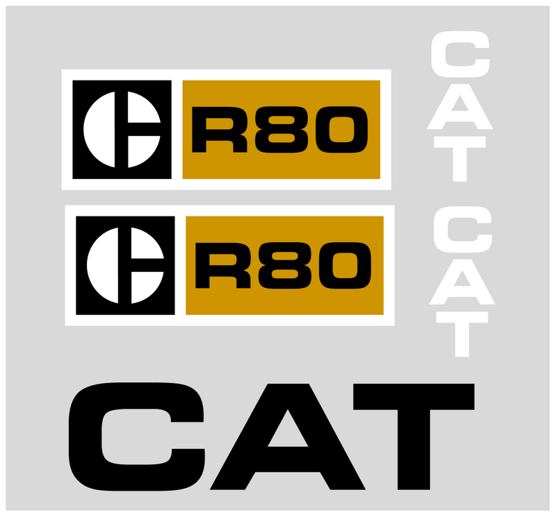 Caterpillar R80 Decal Set