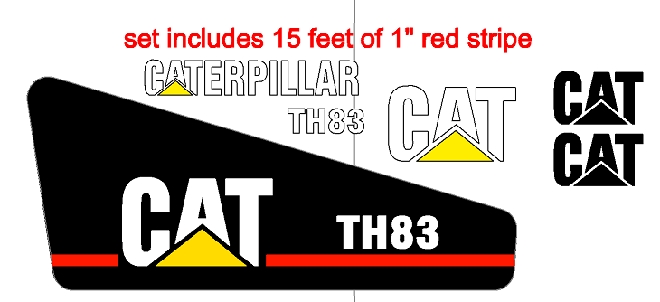 Caterpillar TH83 Decal Set