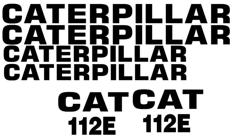 Caterpillar 112E Decal Set