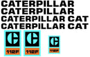 Caterpillar 112F Decal Set