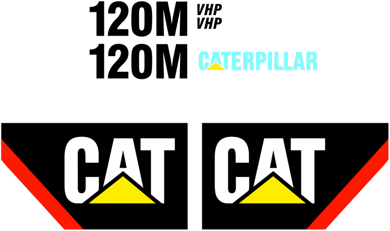 Caterpillar 120M Decal Set