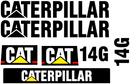 Caterpillar 14G Decal Set