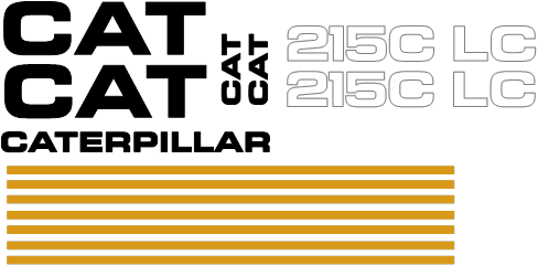 Caterpillar 215C LC Decal Set