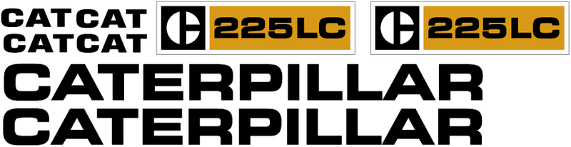 Caterpillar 225 LC Decal Set