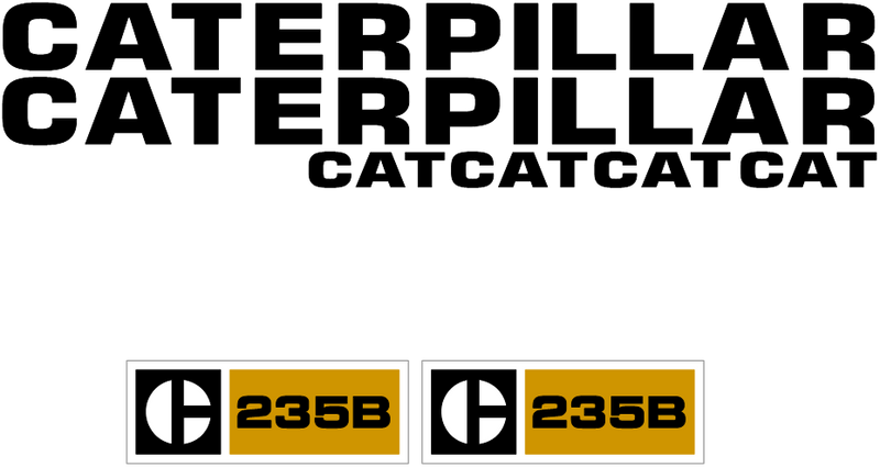 Caterpillar 235B Decal Set