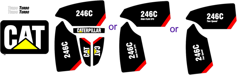 Caterpillar 246C Decal Set