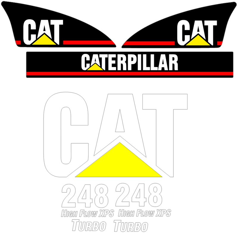 Caterpillar 248 Decal Set