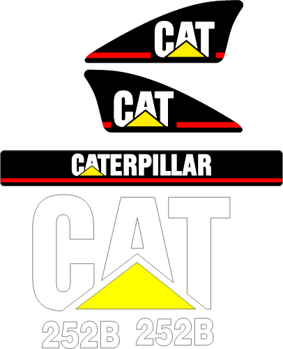 Caterpillar 252B Decal Set