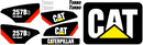 Caterpillar 257B3 Decal Set