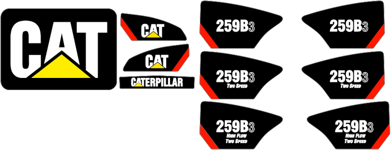 Caterpillar 279C Decal Set