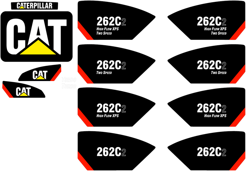 Caterpillar 262C2 Decal Set