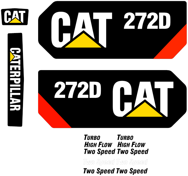 Caterpillar 272D Decal Set