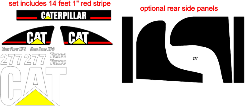 Caterpillar 277 Decal Set