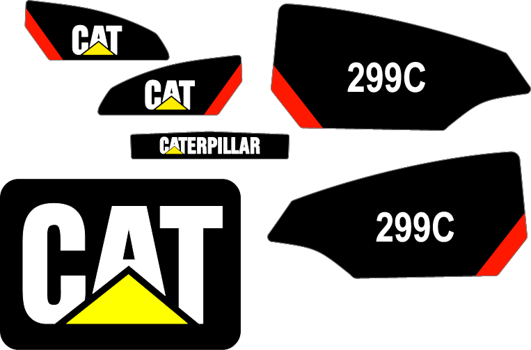 Caterpillar 299C Decal Set