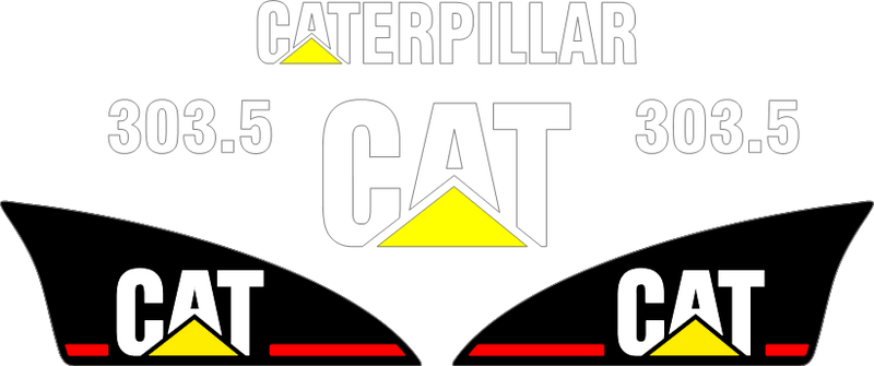 Caterpillar 303.5 Decals