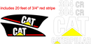 Caterpillar 304CR Decal Set