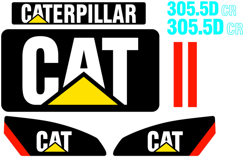 Caterpillar 305.5D CR Decal Set