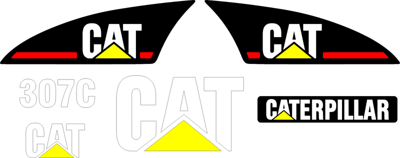 Caterpillar 307C Decal Set