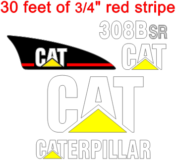 Caterpillar 308BSR Decal Set