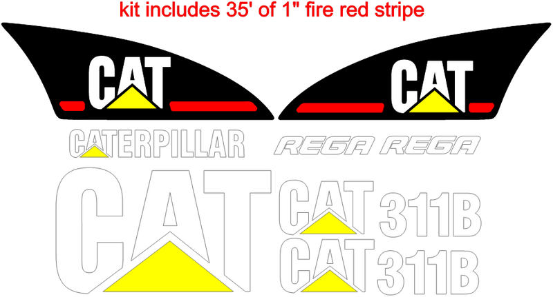 Caterpillar 311B Decal Set