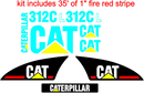 Caterpillar 312CL Decal Set