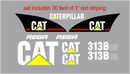 Caterpillar 313BSR Decal Set