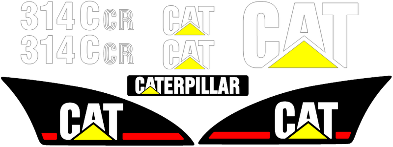 Caterpillar 314C CR Decal Set