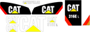 Caterpillar 316EL Decal Set