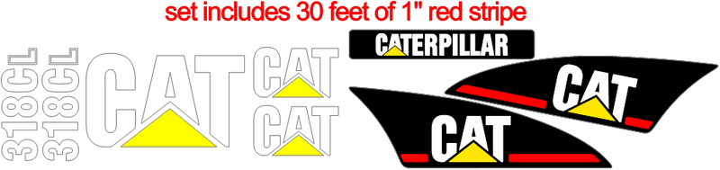 Caterpillar 318CL Decal Set