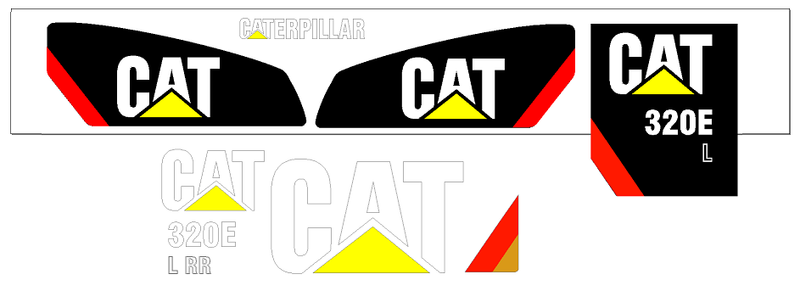 Caterpillar 320EL Decal Set