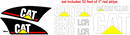 Caterpillar 321C LCR Decal Set