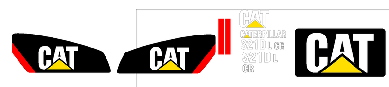 Caterpillar 321D LCR Decal Set