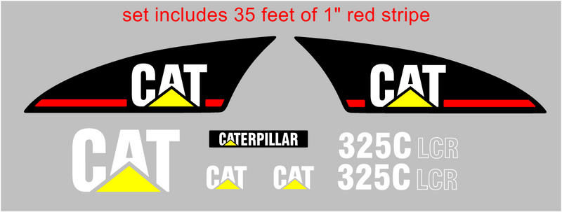 Caterpillar 325LCR Decal Set